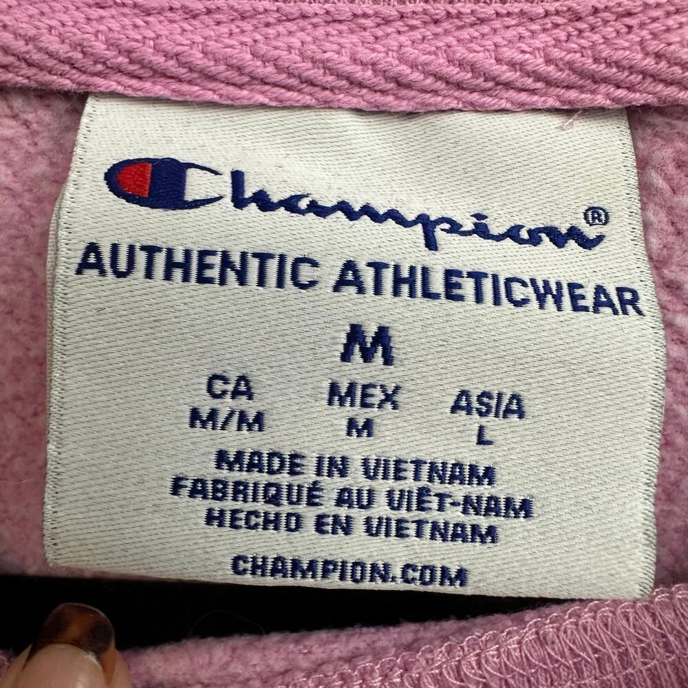 Champion Authentic Athletic Wear Pink Ombre Crewneck Sweater Medium Casual - Picture 5 of 8